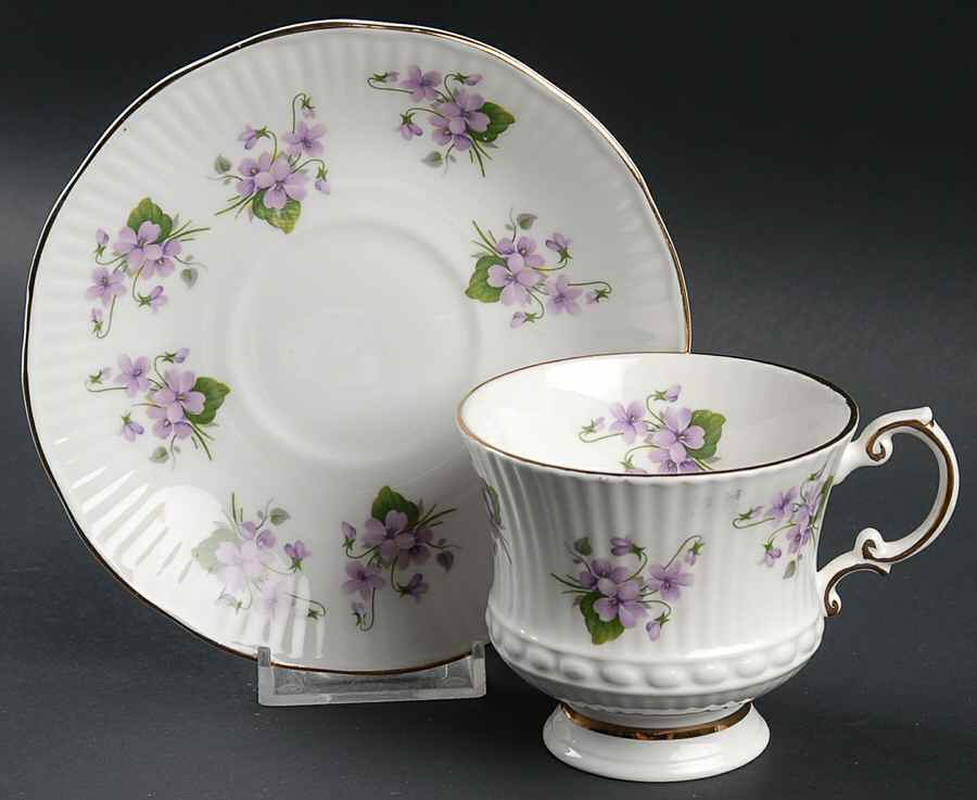7881 Footed Cup & Saucer Set by Elizabethan-1