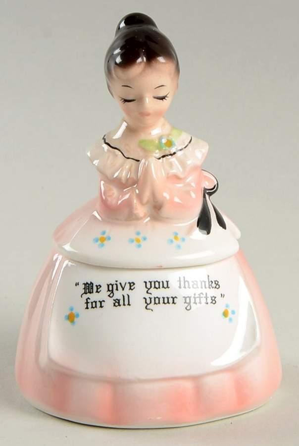 Mother In The Kitchen (Pink Skirt) Sugar Bowl & Lid W/Spoon by Enesco-1