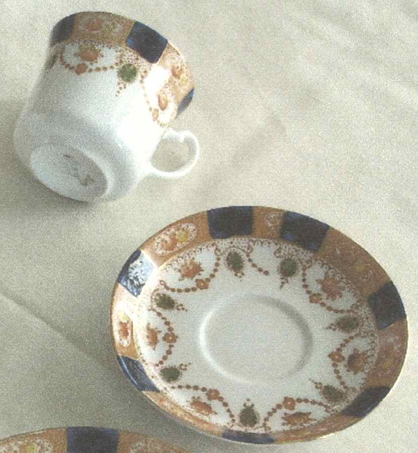 6611 Flat Demitasse Cup & Saucer Set by Colclough-1