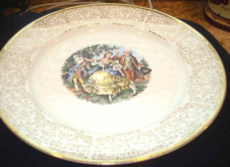 EEC12 12" Oval Serving Platter by Empire China-1