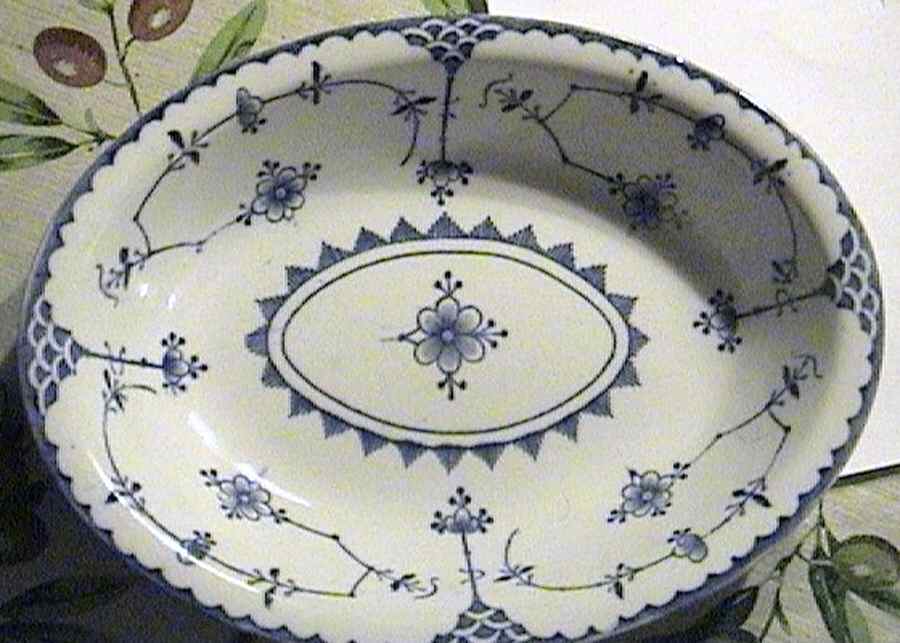 Copenhagen 9" Oval Vegetable Bowl by England-1