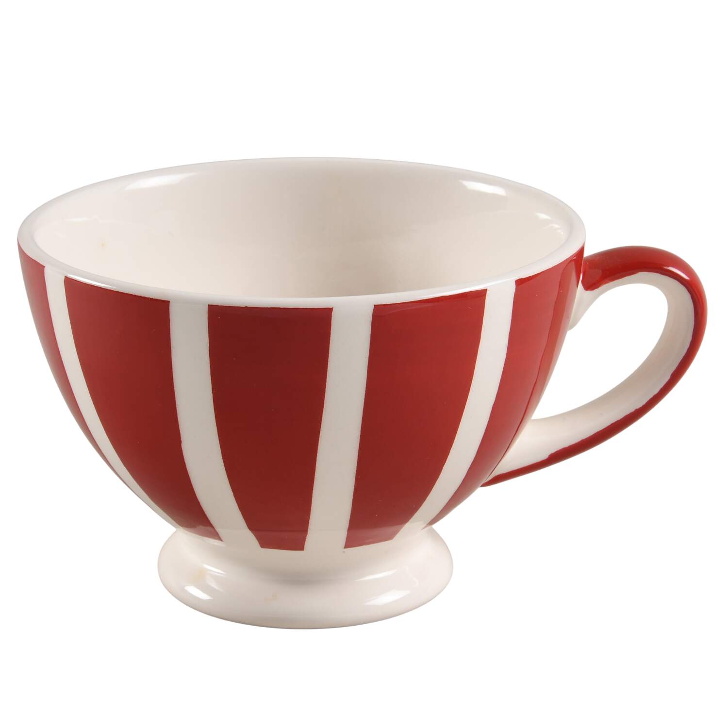 Plaid Polka Dot Red Jumbo Mug by Euro Ceramica-1