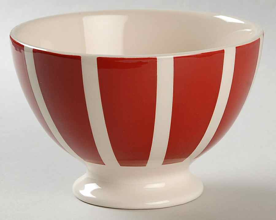 Plaid Polka Dot Red Soup/Cereal Bowl by Euro Ceramica-1