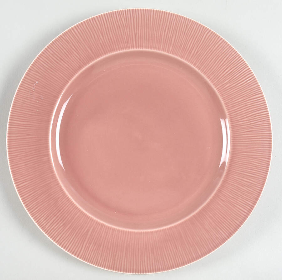 Silk Dusty Rose Dinner Plate by Euro Ceramica-1