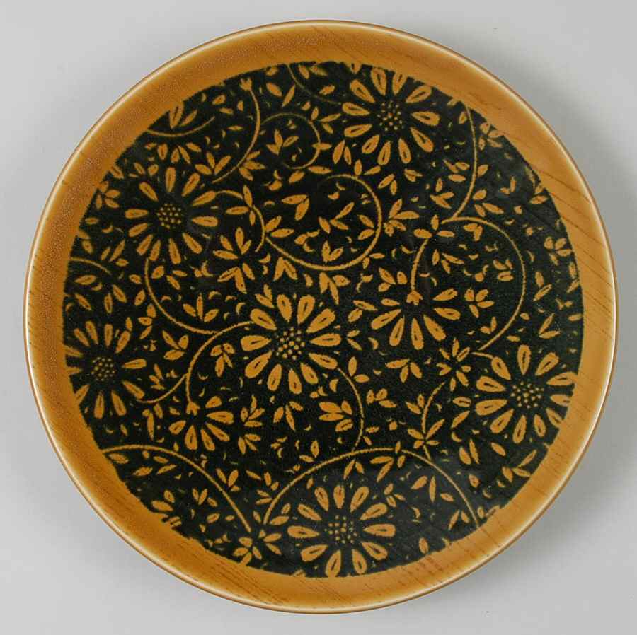 Woodgrain Brown Salad Plate by Euro Ceramica-1
