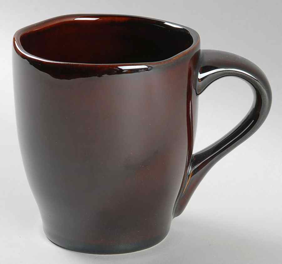 Marron Crackle Mug by Euro Ceramica-1