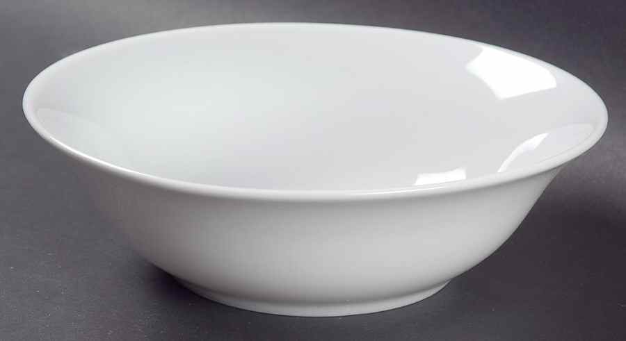 White Glaze Soup/Cereal Bowl by Euro Ceramica-1