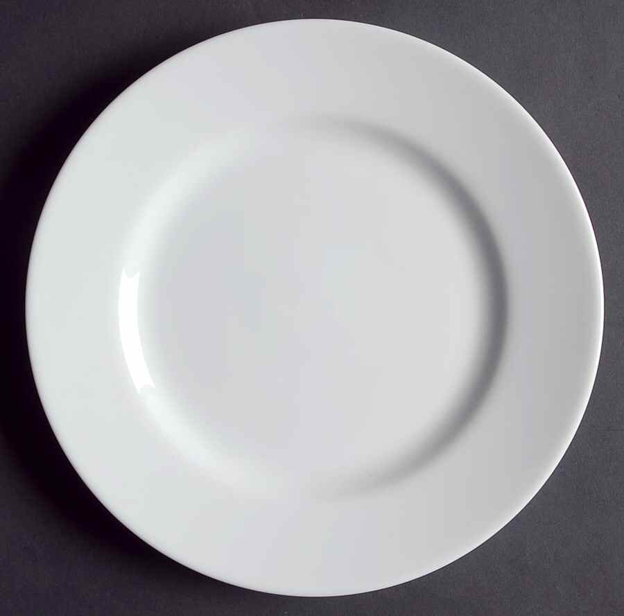 White Glaze Salad Plate by Euro Ceramica-1