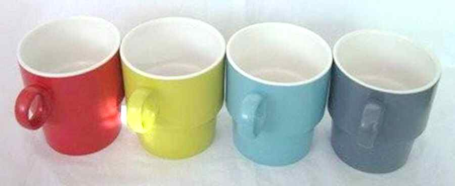 Stackables Grey Mug by Euro Ceramica-1