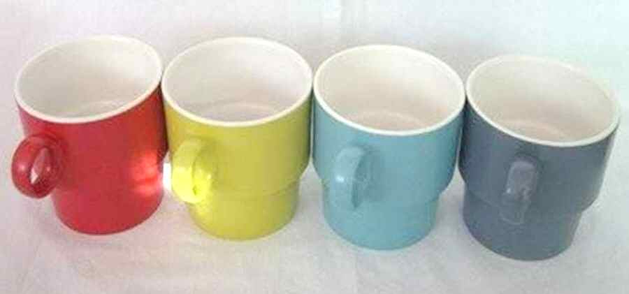 Stackables Lime Green Mug by Euro Ceramica-1