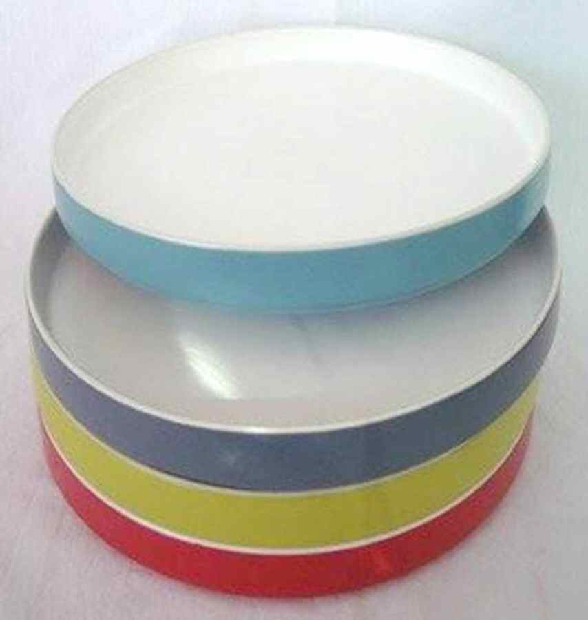 Stackables Red Dinner Plate by Euro Ceramica-1