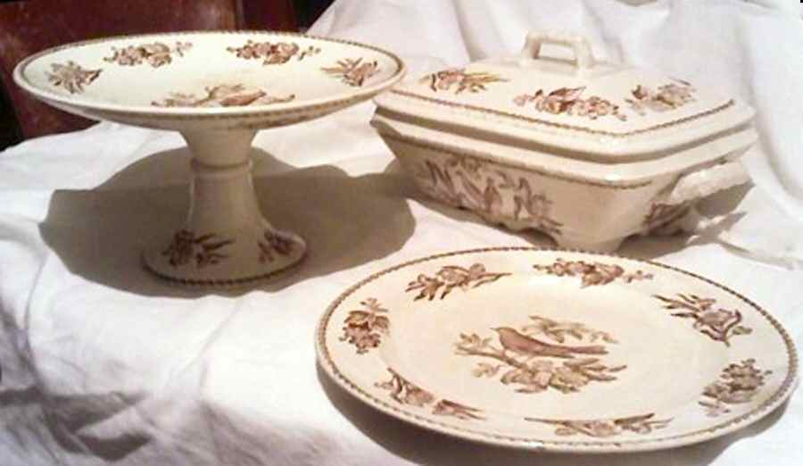 American Bird Brown Dinner Plate by John Edwards-1