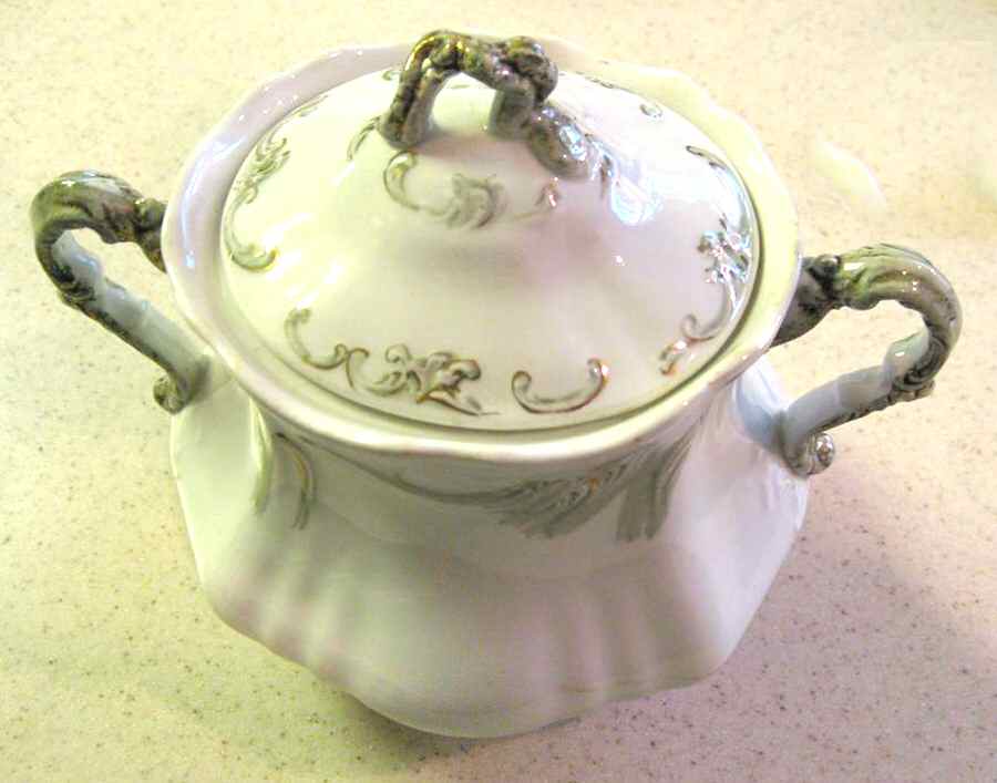 Hamburg Sugar Bowl & Lid by John Edwards-1