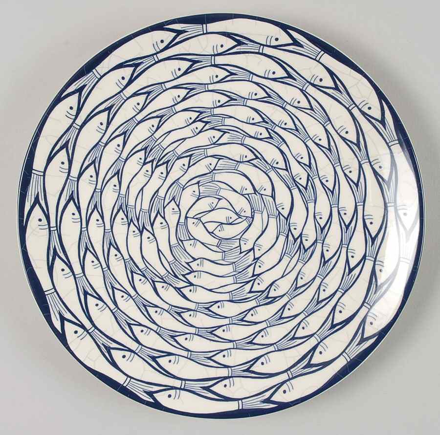 Sardine Run Salad Plate by Jersey Pottery-1