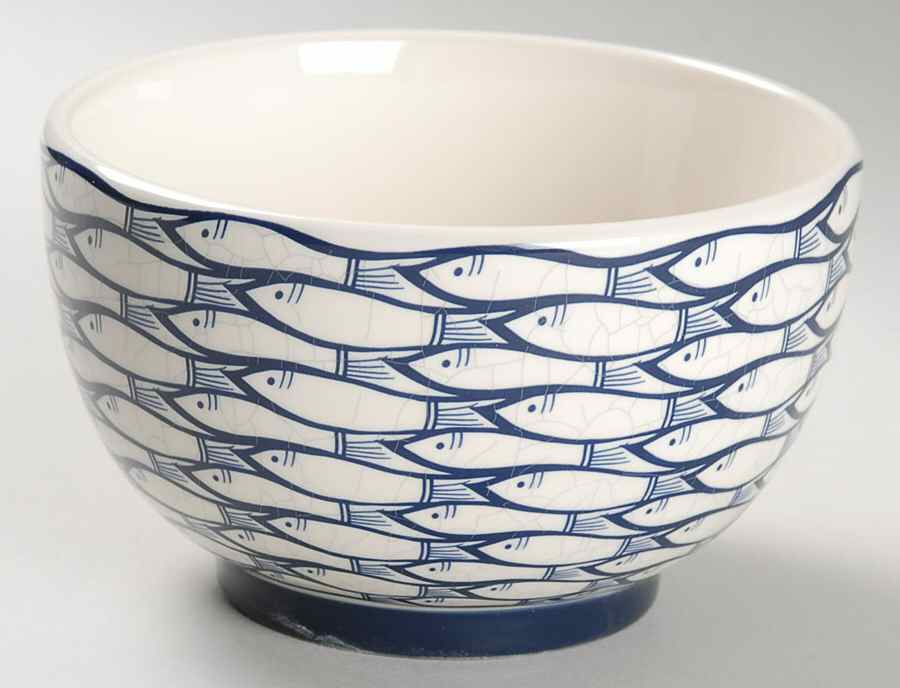 Sardine Run Soup/Cereal Bowl by Jersey Pottery-1