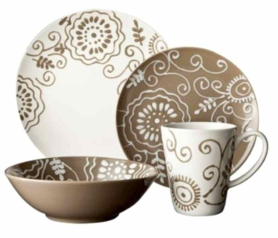 Fleur Dinner Plate by Euro Ceramica-1