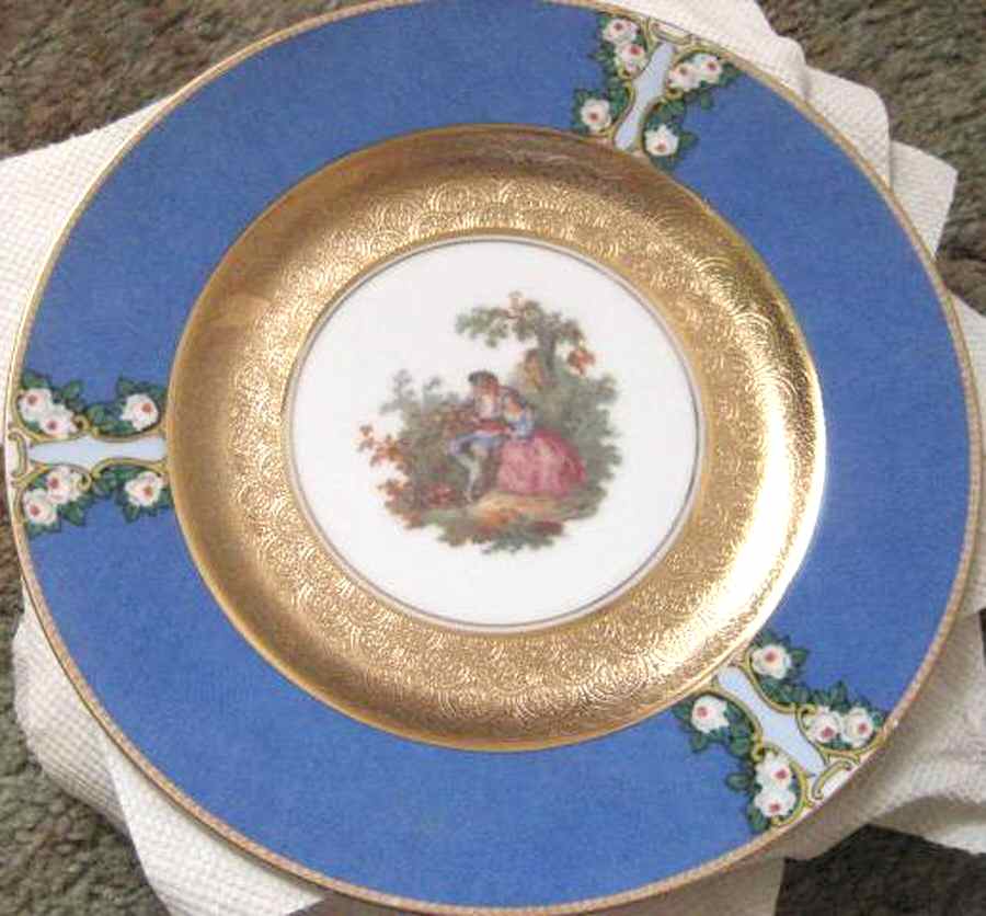 Powder Blue Dinner Plate by Epiag-1