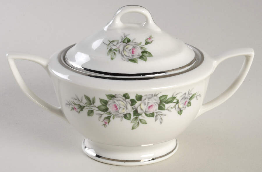 EMB90 Sugar Bowl & Lid by Embassy (American)-1