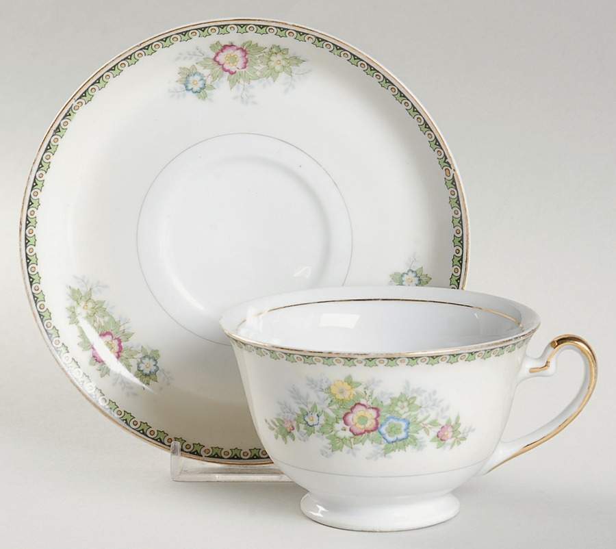 ESO28 Footed Cup & Saucer Set by ESCO (Japan)-1