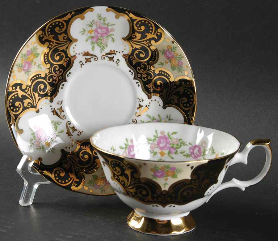 Balmoral Footed Cup & Saucer Set by Elizabethan-1