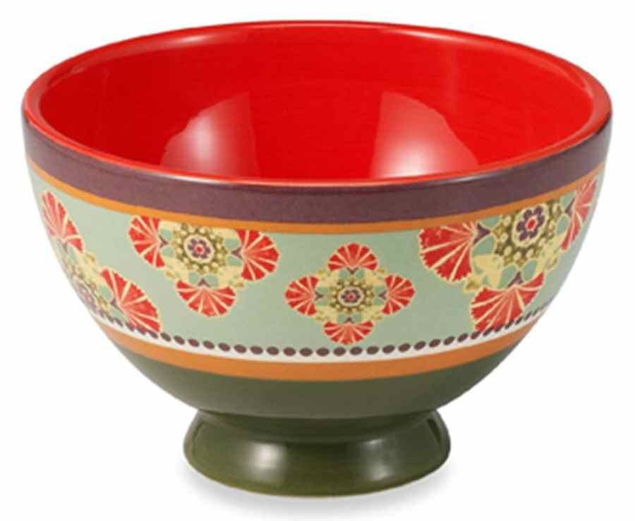 Caftan Footed Cereal Bowl by Euro Ceramica-1