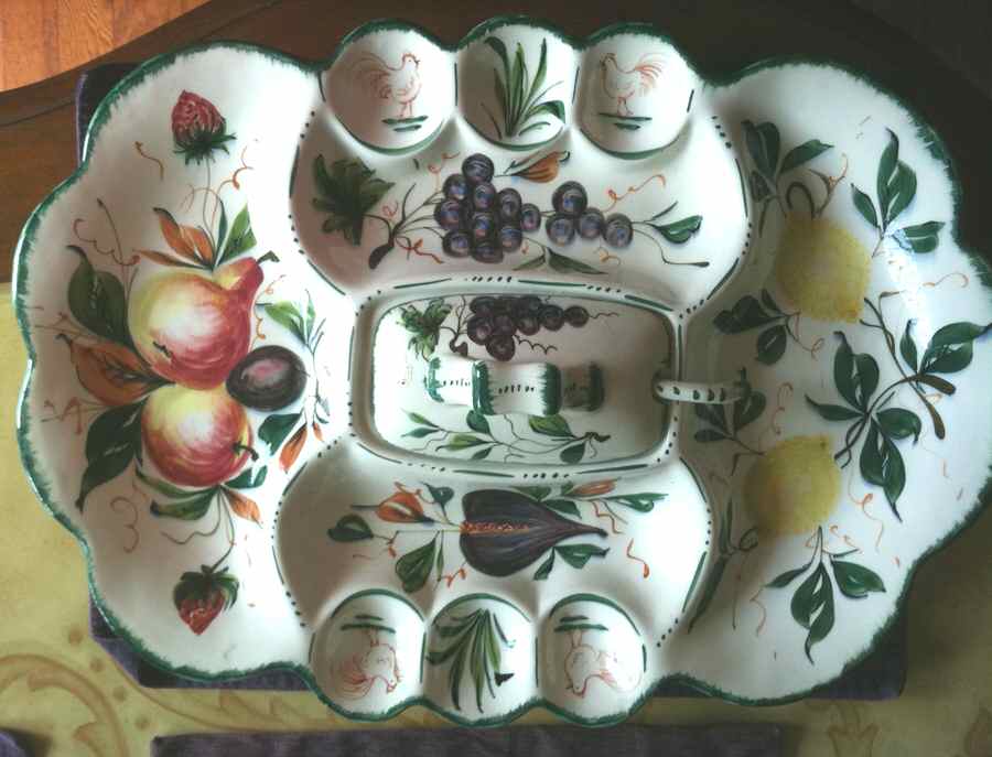 85145 Egg & Relish Server with Covered Center & Spoon by Ebeling & Reuss (Erp)-1