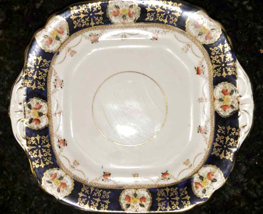 Regina Square Handled Cake Plate by J Goodwin, Stoddard & Co-1