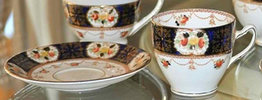 Regina Flat Cup & Saucer Set by J Goodwin, Stoddard & Co-1
