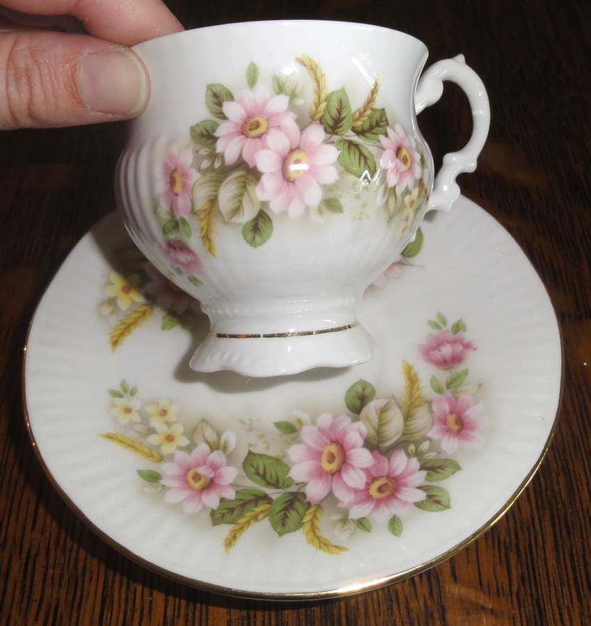 ELZ63 Footed Cup & Saucer Set by Elizabethan-1