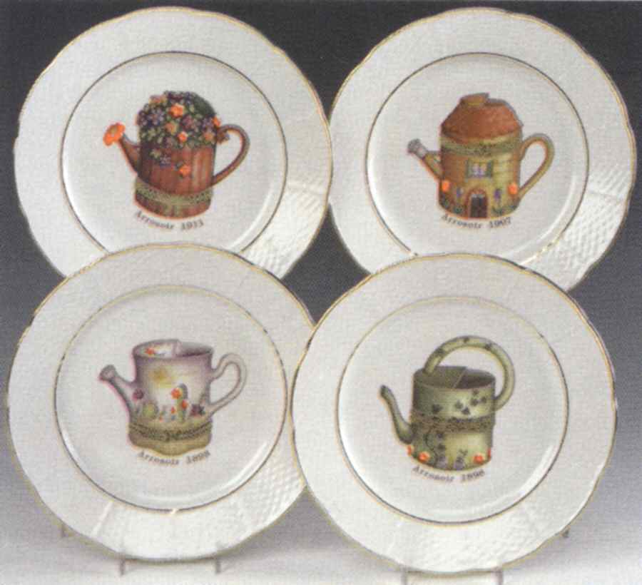 Watering Cans Dessert/Pie Plate by Email de Limoges-1