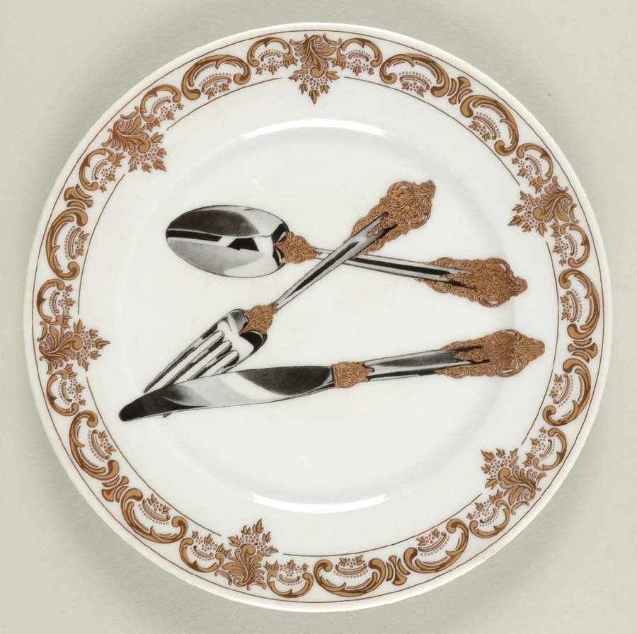 Baroque Dessert/Pie Plate by Email de Limoges-1