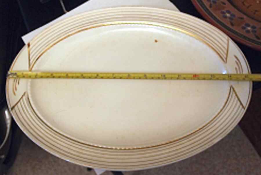 EAN42 15" Oval Serving Platter by Eastern China -1