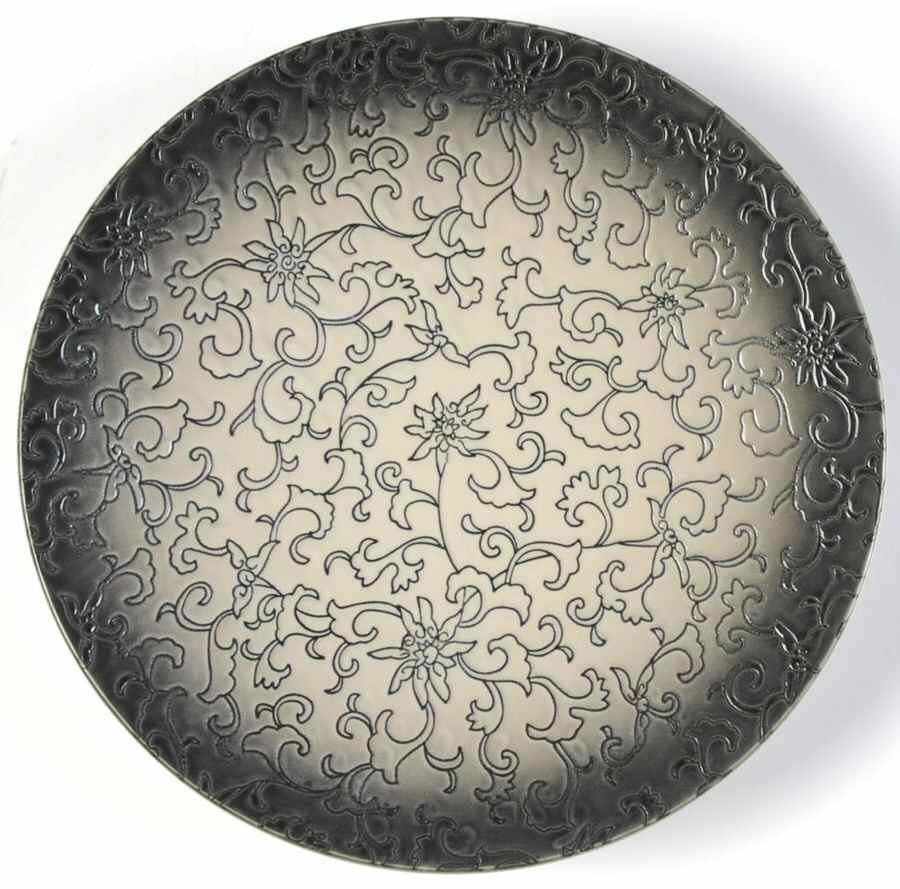 Scroll Salad Plate by Euro Ceramica-1