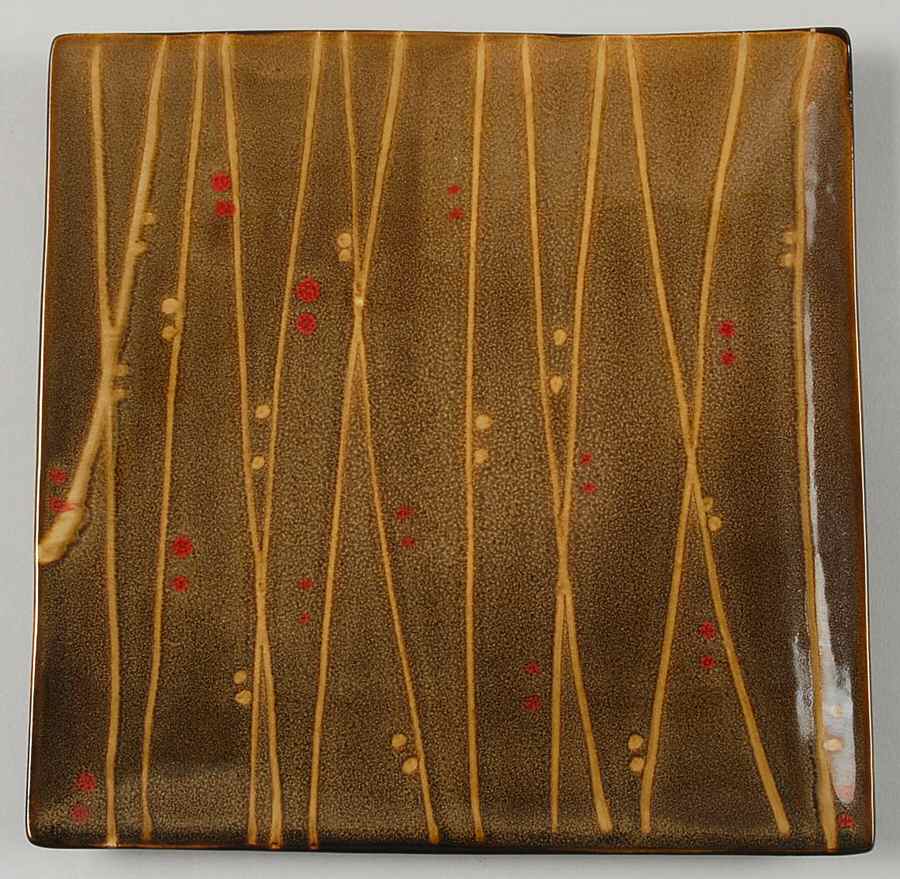 Bamboo Square Salad Plate by Euro Ceramica-1