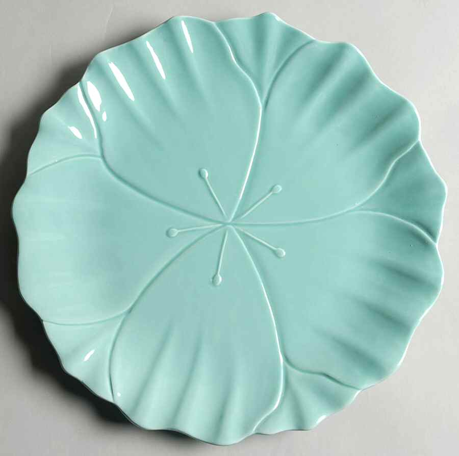 Tulip Blue Dinner Plate by Euro Ceramica-1