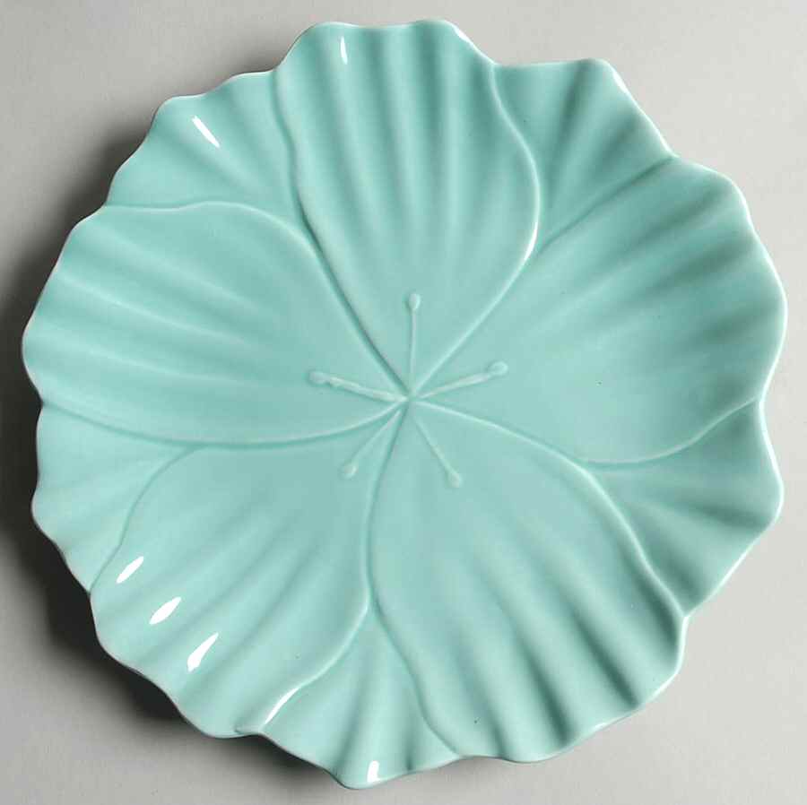 Tulip Blue Salad Plate by Euro Ceramica-1