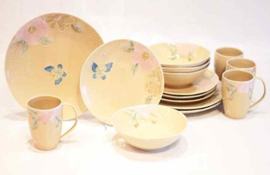 Garden Romance Dinner Plate by Euro Ceramica-1