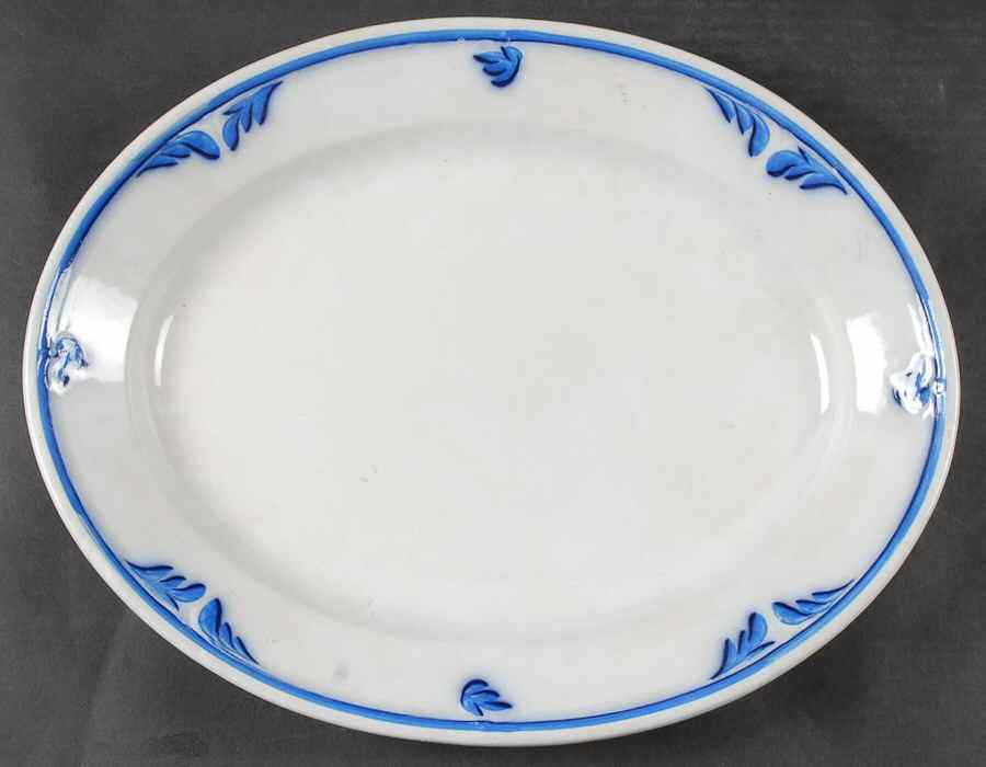 Tulip 16" Oval Serving Platter by Elsmore & Forster-1