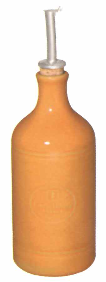 Tangerine Large Oil Cruet with Drizzle Spout by Emile Henry-1