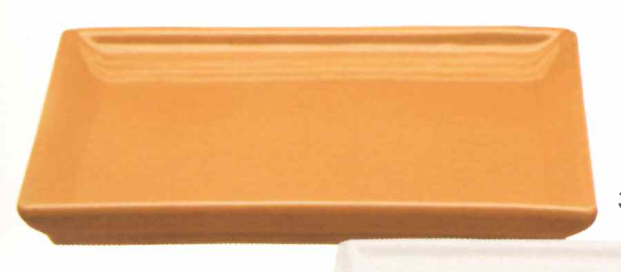Tangerine Square Dinner Plate by Emile Henry-1