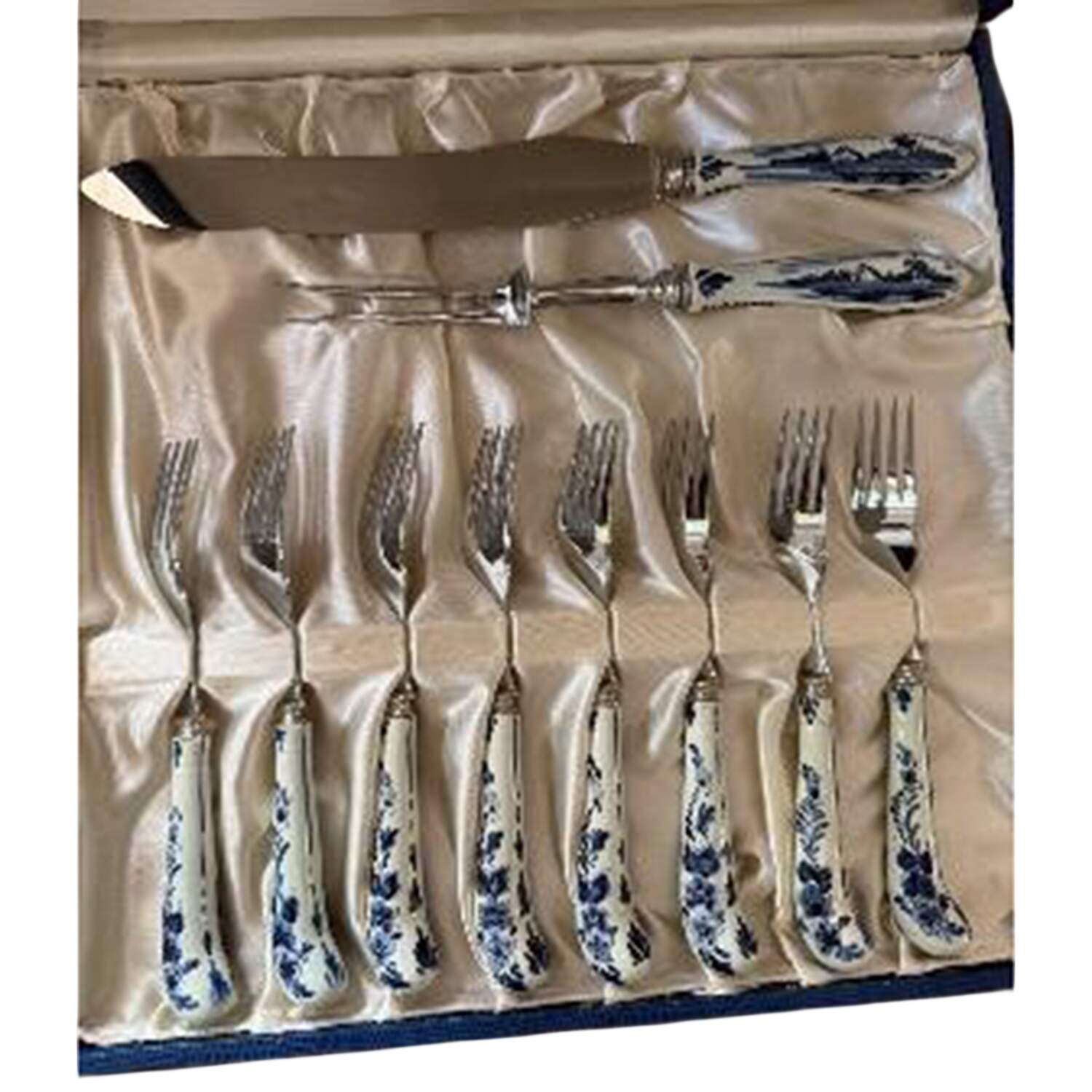 Delft Blue Dinner Fork (7 3/8" or Smaller) by Elesva (Holland)-1