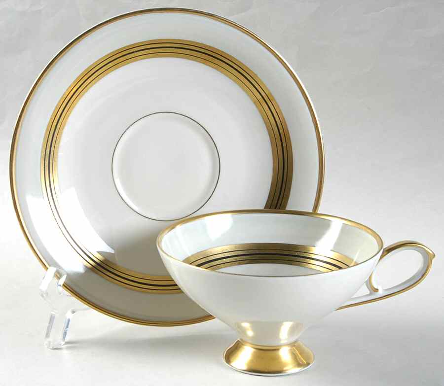 20644 Footed Cup & Saucer Set by Edelstein-1