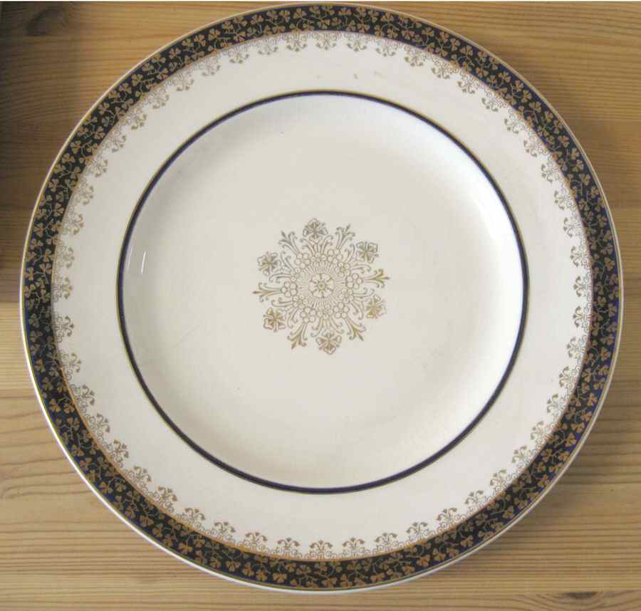 Hampton Blue Dinner Plate by Empire Porcelain -1