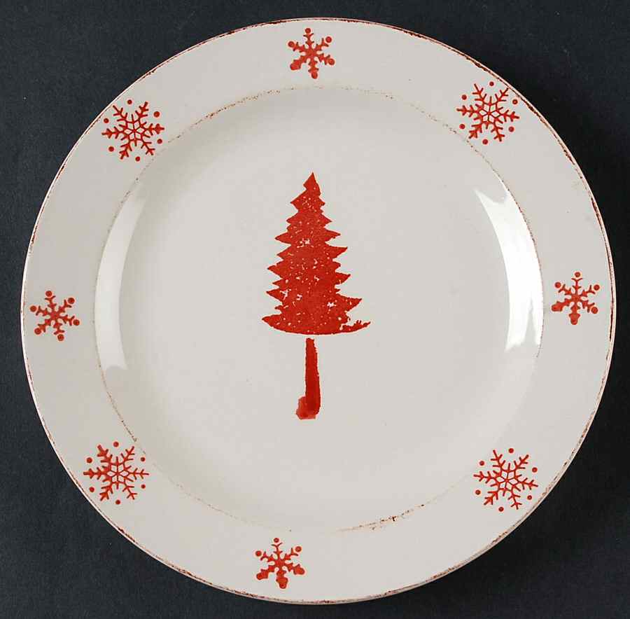Birchwood Holiday Salad Plate by Euro Ceramica-1