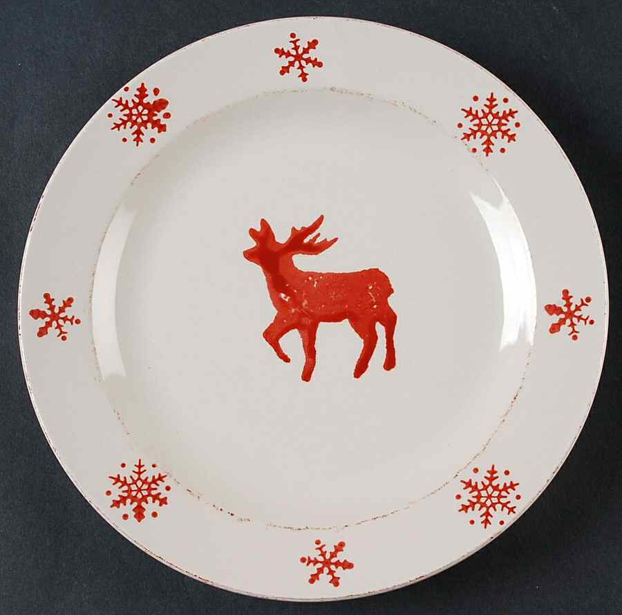 Birchwood Holiday Salad Plate by Euro Ceramica-1