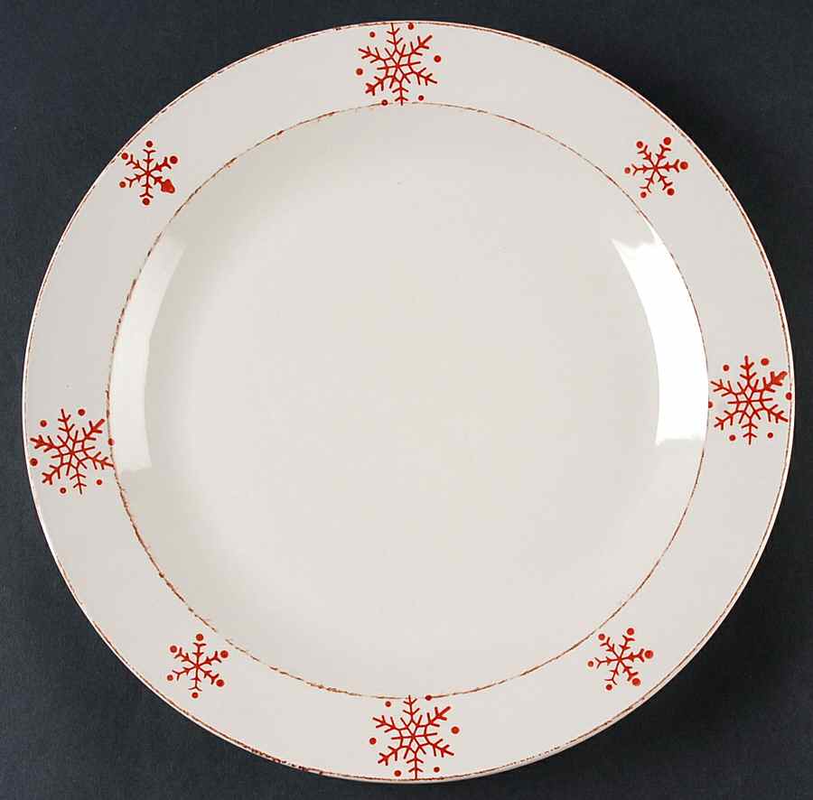 Birchwood Holiday Dinner Plate by Euro Ceramica-1
