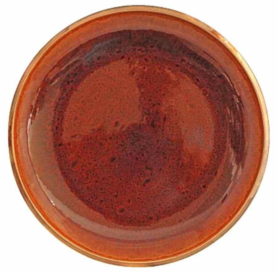 Amber Reactive Dinner Plate by Euro Ceramica-1