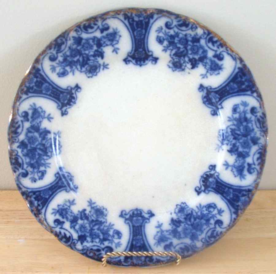 Regent (Gold Trim) Dinner Plate by England-1