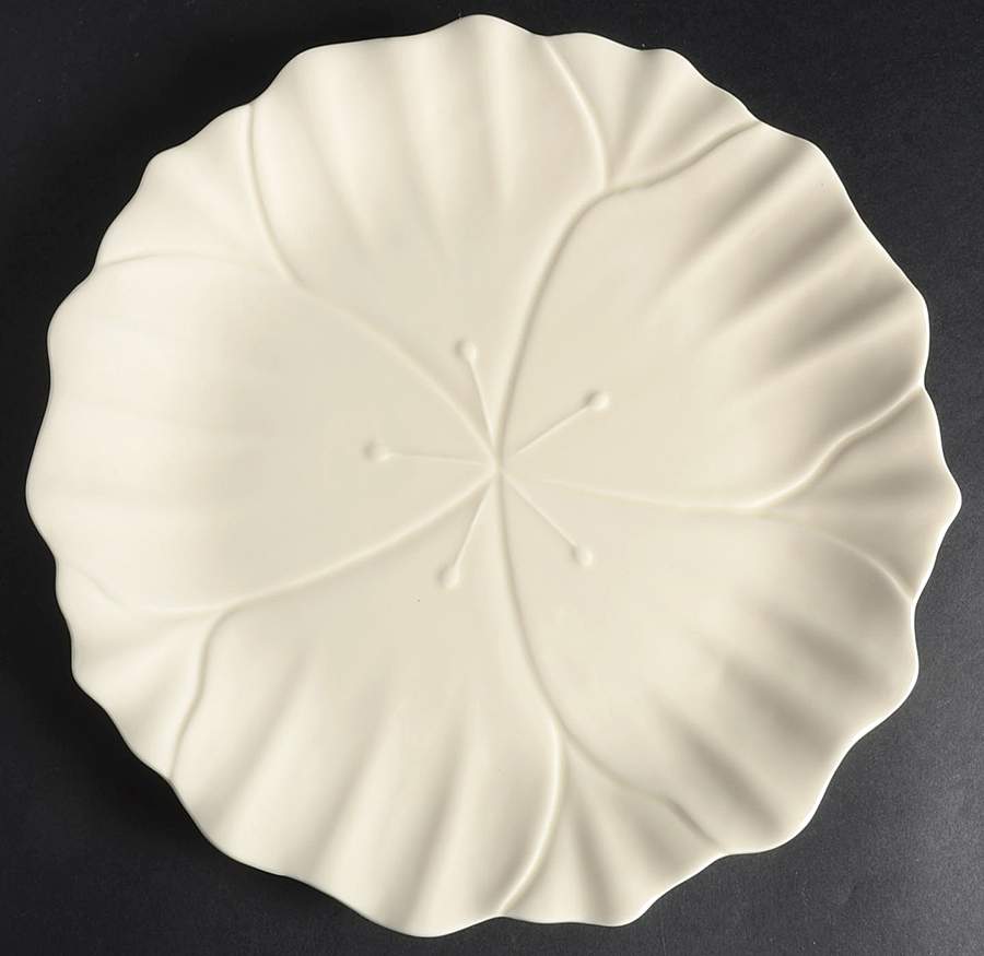 Tulip Cream Dinner Plate by Euro Ceramica-1