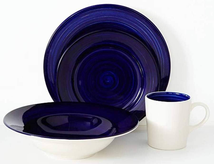 Arena Spinwash Blue Dinner Plate by Euro Ceramica-1
